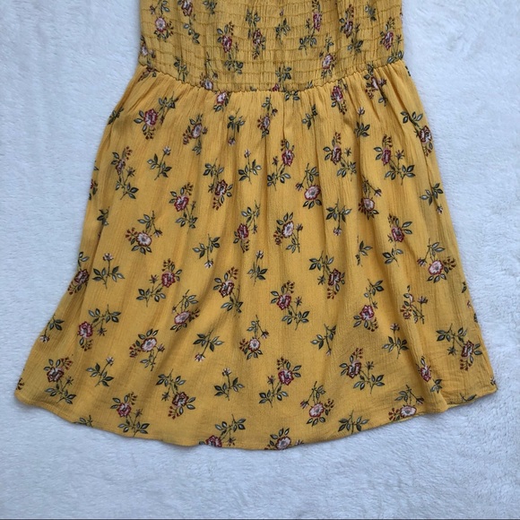 Sky and Sparrow, Yellow Floral Boho Dress, Lined, Size M - Picture 11 of 16